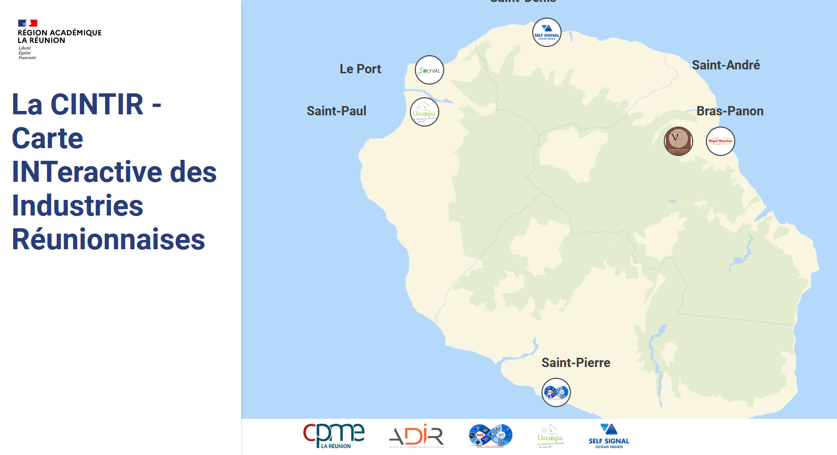 La CINTIR - Carte INTeractive des Industries Réunionnaises