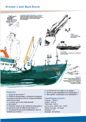 Page intérieure du livret pédagogique des TAAF