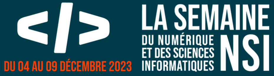 La semaine du numérique et des sciences informatiques édition 2023