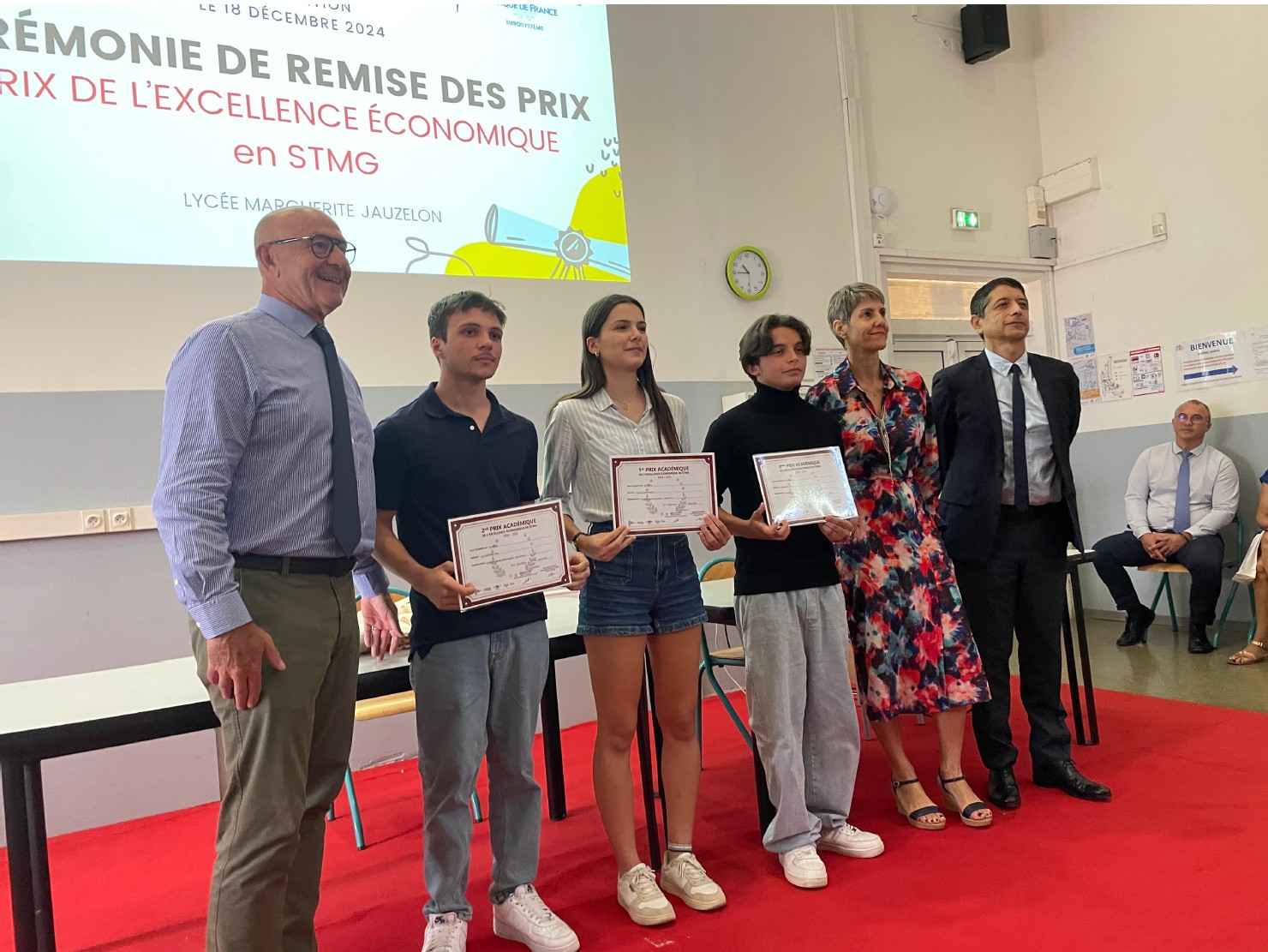 Lauréats académiques du prix de l'excellence économique STMG 2024-2025