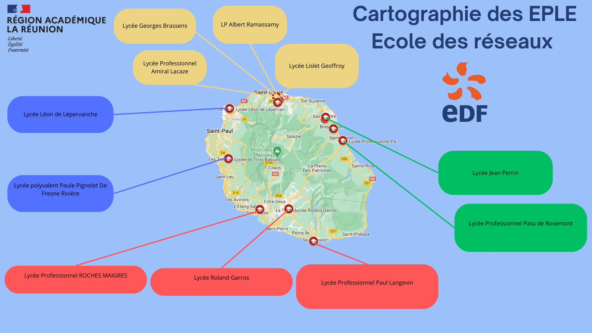 cartographie des EPLE Ecole des réseaux 