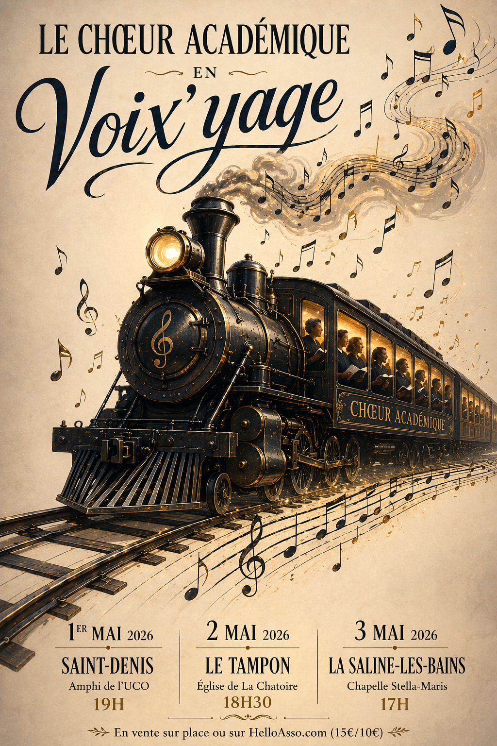 Choeur académique - Voix'yage - Affiche
