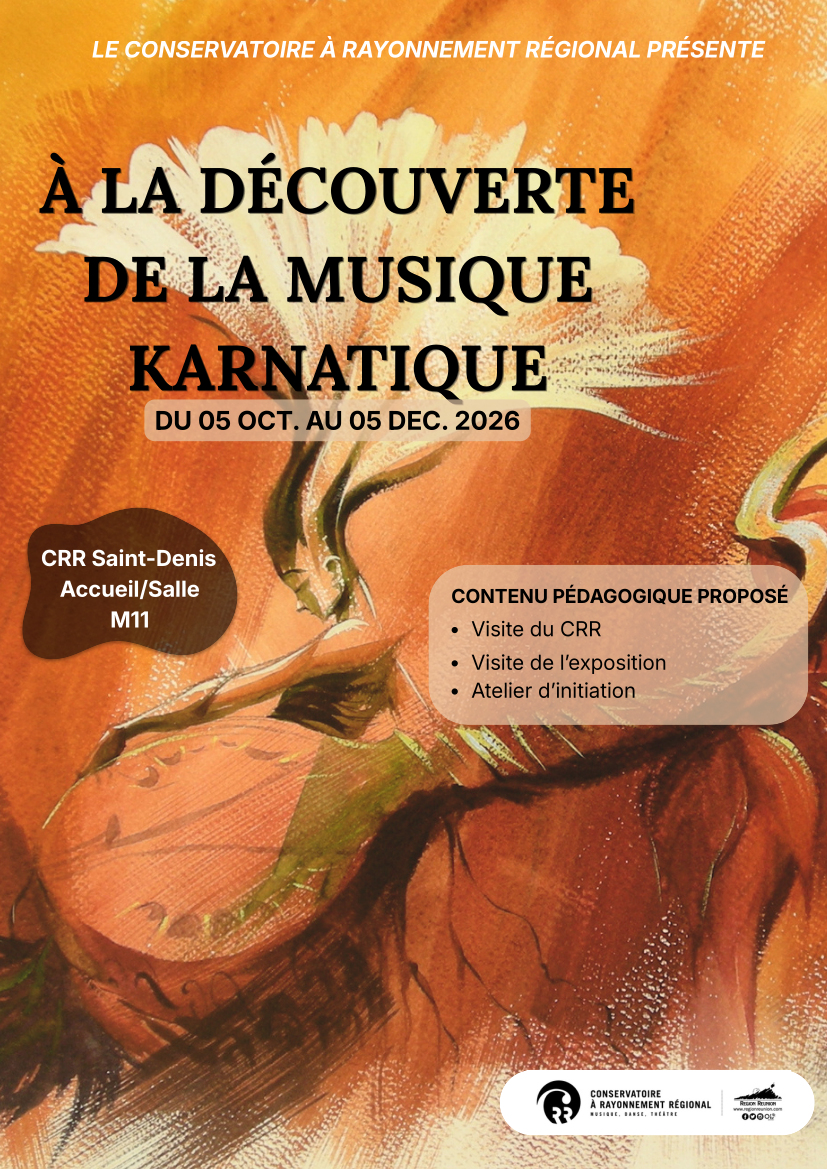 Decouvrir la musique carnatique avec le CRR - Affiche