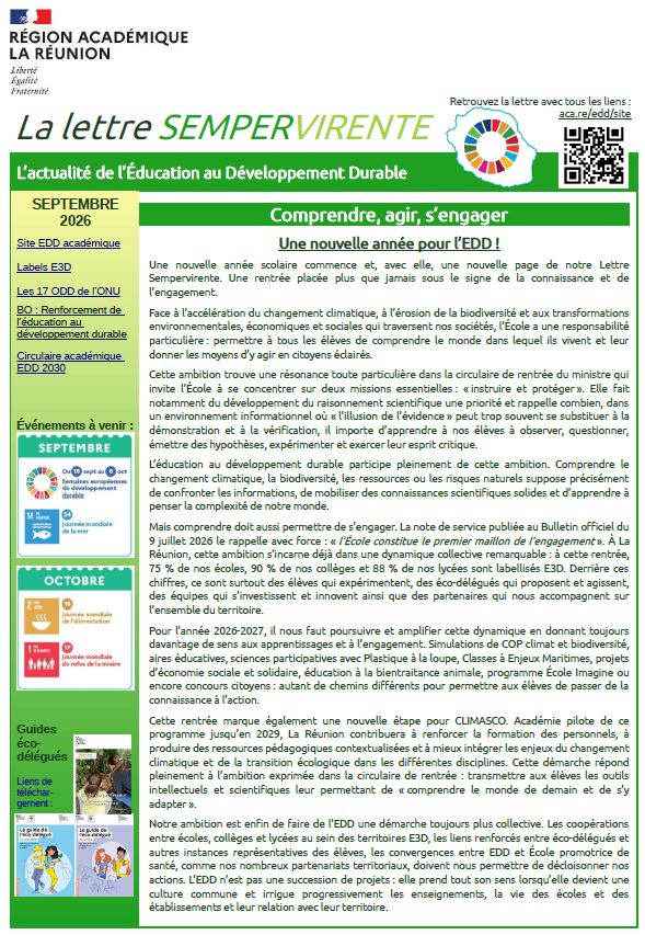 Lettre sempervirente EDD Réunion 2026-09