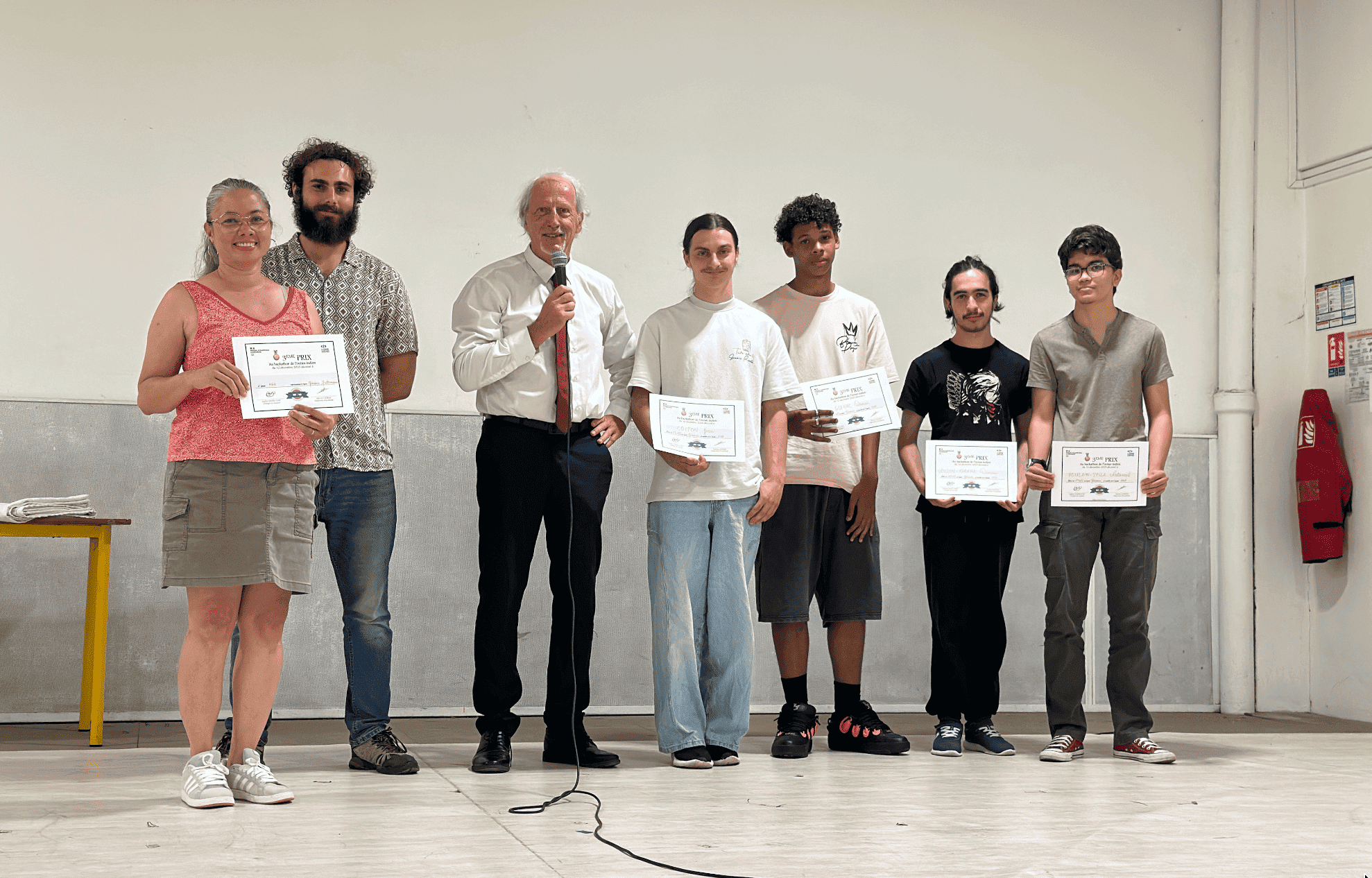 L'équipe MHA, troisième du Hackathon de l'océan Indien 2025