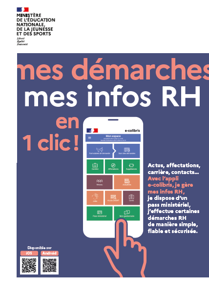 E-Colibris mes démarches mes infos RH