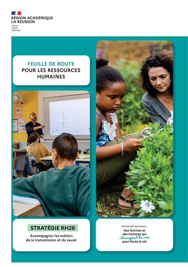 Page 1 de la feuille de route RH 2024 de l'académie de La Réunion