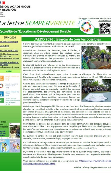 Lettre sempervirente EDD Réunion 2026-05