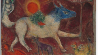 la vache à l'ombrelle