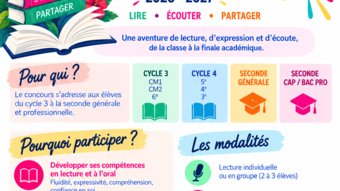 affiche du concours de lecture à voix haute 2027