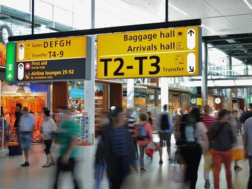 mouvements de personnes dans un aéroprt