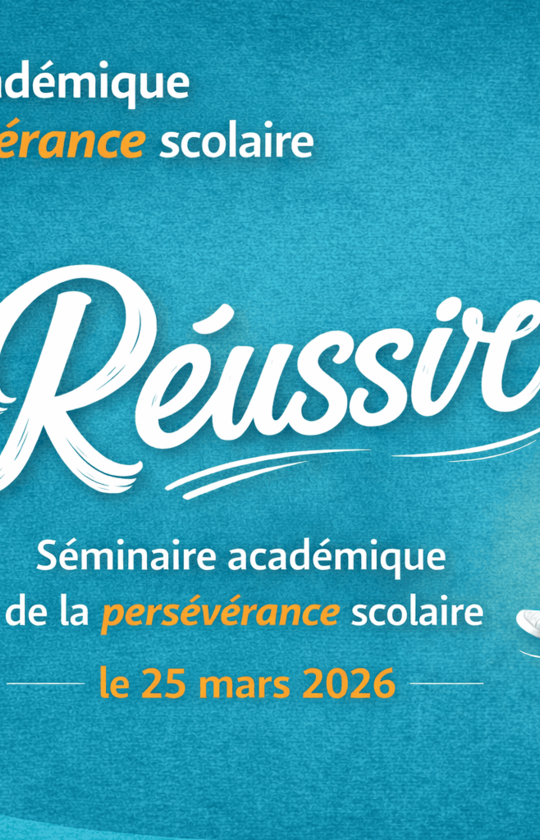 Image affiche Persévérance scolaire 2026